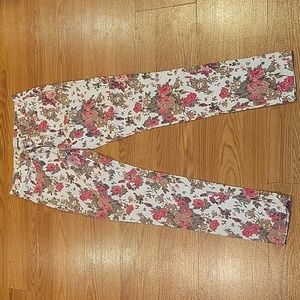 NWOT Floral Skinny Jeans